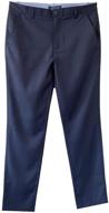 tommy hilfiger performance breathable uniform boys' pants: a finely crafted clothing choice logo
