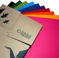 🎨 contemporary colour collection: origami paper gift set - 100 sheets, 6” square logo