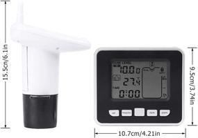 img 2 attached to 🌊 Advanced Ultrasonic Level Gauge for Indoor Water Tanks with LCD Display and Temperature Indicator