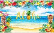 🌺 vibrant 5x3ft allenjoy aloha backdrop: capture the essence of hawaiian summer for memorable luau, birthday, or baby shower party photography logo