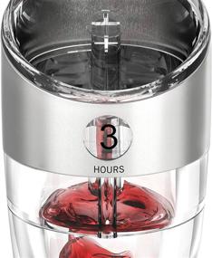 img 2 attached to 🍷 HOST Adjustable Wine Aerator - Instantly Decant Wine, Simulates 6 Hours of Decanting - BPA-Free Plastic and Stainless Steel - Set of 1