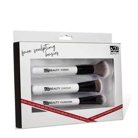 img 1 attached to 💆 A2Z Beauty Face Sculpting Basics Brush Set: Expertly Crafted 3-Piece Collection