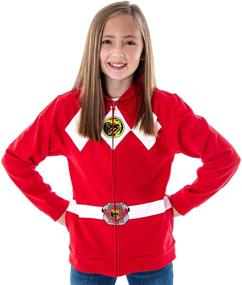 img 1 attached to Power Rangers Tyrannosaurus Full Zip Dress Up & Pretend Play: Unleash Your Inner Hero!