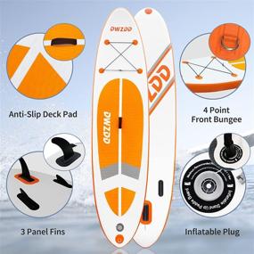 img 2 attached to Dwzdd Inflatable Paddle Board: Premium 🏄 SUP with Accessories for Adults & Kids