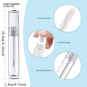 img 2 attached to 💧 RONRONS Transparent Refillable Container Applicators: Enhance Precision and Convenience in Your Dispensing Needs