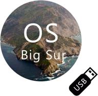 mac macos x big sur восстановление на загрузочном usb-накопителе: переустановка системы 2021 логотип