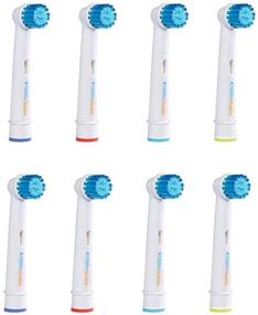 img 4 attached to 8 Count Refills of Extra Soft Bristle Electric Toothbrush Replacement Brush Heads by Oral-B – Ideal for Sensitive Gums and Teeth