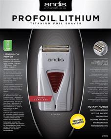 img 1 attached to 💈 Andis 17150 Pro Foil Lithium Titanium Shaver - Cord/Cordless Gray Design for Professional Use