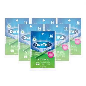 img 4 attached to Dentek Easy Tight Spaces Interdental Cleaners Brush, Fresh Mint Green, 16 Count (6 Pack)