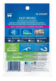 img 2 attached to Dentek Easy Tight Spaces Interdental Cleaners Brush, Fresh Mint Green, 16 Count (6 Pack)