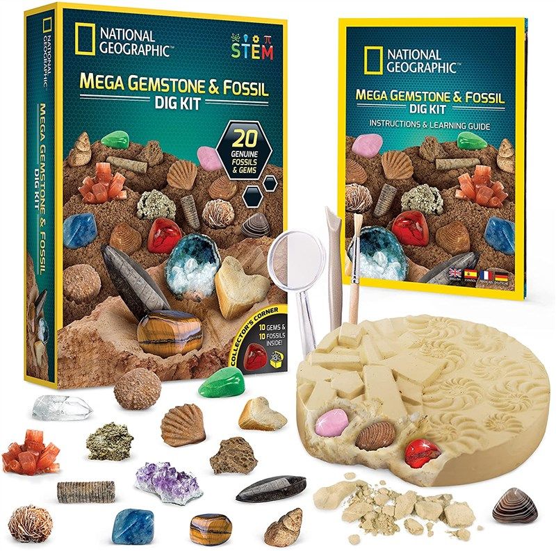 national geographic mega fossil gemstone 로고