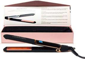 img 4 attached to 🔥 Infrarose Styler Flat Iron: Achieve Perfectly Straight Hair with One Pass - Tourmaline and Ceramic Plates - Harness the Power of Infrared Light Therapy - Adjustable Temperature by Skin Research Institute
