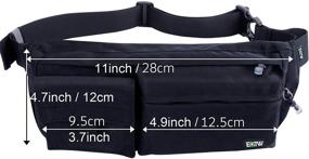 img 2 attached to EOTW Fanny Pack Slim Waist Bag - Ideal Travel Accessory for iPhone 11 Pro Max, Galaxy Note10+ and More