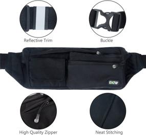 img 3 attached to EOTW Fanny Pack Slim Waist Bag - Ideal Travel Accessory for iPhone 11 Pro Max, Galaxy Note10+ and More