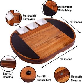 img 3 attached to 🧀 Large Circular Charcuterie Board Set