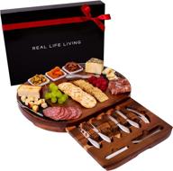 🧀 large circular charcuterie board set logo