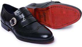 img 2 attached to Lethato Wingtip Brogue Kiltie Loafer Men's Shoes in Loafers & Slip-Ons