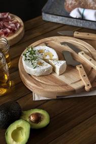 img 2 attached to TOSCANA Circo Cheese Board with Cheese Tools by Picnic Time Brand