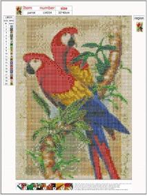 img 3 attached to DCIDBEI 5D Diamond Painting Full Drill: DIY Diamond Art Parrot Cross Stitch Kit for Stunning Home Decor 12x16 inches