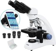 🔬 esslnb 40x-2000x biological compound microscope with phone adaptor and slides, n.a = 1.25 abbe condenser, led lab microscopes with x-y mechanical stage – ideal for adults and students logo