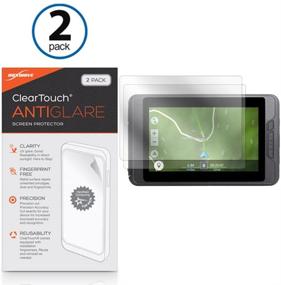 img 3 attached to 📱 BoxWave ClearTouch Anti-Glare Screen Protector (2-Pack) for Magellan eXplorist TRX7 - Anti-Fingerprint Matte Film Skin