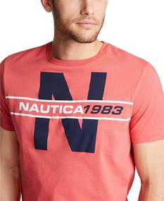 img 1 attached to 👕 Nautica Men's Cotton Classic Graphic Sleeve Shirts: Stylish Apparel for Fashionable Men