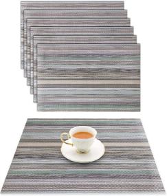 img 4 attached to 🍽️ Enhance your Dining Experience with Zen Plify Placemats: Heat Resistant Decorations for a Stylish Table Setting