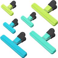 📎 dsndves bag clips - heavy duty chip clips for food storage with air tight seal grip (6pcs clips) - ideal for food clips, photo file clamps, office clips логотип