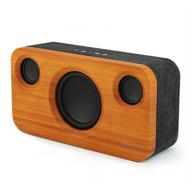 🔊 archeer a320 bluetooth speaker - powerful bass, bamboo wood home audio wireless speaker with subwoofer - 25w high volume logo