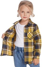 img 1 attached to 🏻 Arshiner Buffalo Flannel Matching Children's Girls' Clothing: Stylish and Coordinated Outfits for On-Trend Kids