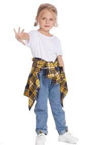 img 2 attached to 🏻 Arshiner Buffalo Flannel Matching Children's Girls' Clothing: Stylish and Coordinated Outfits for On-Trend Kids