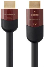 img 4 attached to Кабель HDMI высокой скорости Monoprice - 50 футов - черный | 4K @ 60 Гц, HDR, 18 Гбит / с, 24 AWG | Cabernet Ultra Active Series