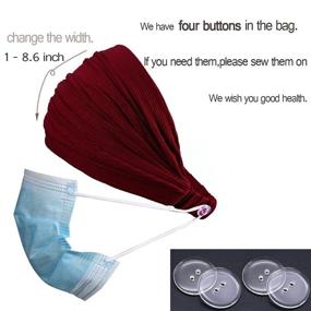 img 3 attached to 👱 9-Pack Stretchy Headbands for Women and Girls - Turban Headwraps, Hair Accessories - Elastic Bohemian Boho Yoga Wraps