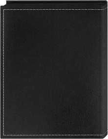 img 3 attached to 📷 Pioneer LLL46 'Live Laugh Love' Mini Photo Album in Black - Embroidered Frame Cover, Sewn Leatherette Design