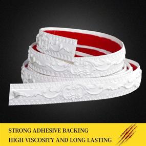 img 3 attached to 📏 16ft Peel and Stick Flexible Molding Trim for Walls and Ceilings - Crown Molding, Ceiling Trim