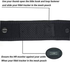 img 1 attached to 🏋️ Premium Ankle Strap Band for Fitbit & Garmin - Compatible with Charge 2/3 Alta/HR Flex/2, Vivofit/2/3/4 - Men and Women