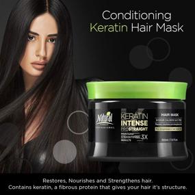 img 3 attached to 🔥 Sodium Chloride Free Keratin Repair Hair Mask: Deep Conditioning Treatment for Dry, Damaged Hair, Anti-Frizz & Moisturizing – Straightened Hair Restoration