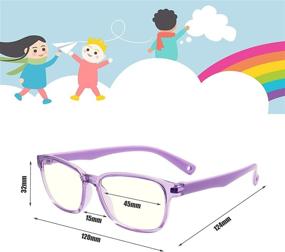 img 3 attached to 👓 Protective Kids' Computer Glasses: Anti Blue Light, UV Protection, Anti Glare Eyewear for Video Gaming