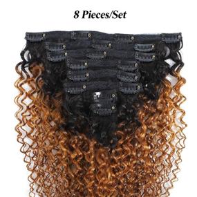 img 1 attached to Kinky Curly Extension Ombre Pieces