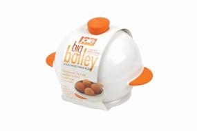 img 1 attached to 🥚 Convenient and Versatile: MSC International Joie Big Boiley Microwave Egg Cooker - White with Orange Handles