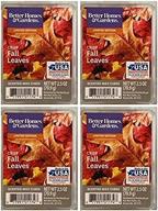 🍁 4-pack of better homes and gardens wax cubes - crisp fall leaves scent логотип