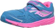 saucony girls running extra toddler girls' shoes in athletic logo