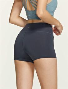 img 1 attached to 🩳 Stylish TSLA Women's High Waisted Bike Shorts: 1 or 2 Packs, with Pocket, for Workout, Running, and Yoga