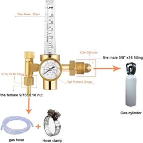 img 3 attached to 🔧 Enhance Welding Precision with the Flowmeter Copper Welding Regulator Accessory