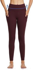 img 2 attached to BALEAF Resistant Legging Waisted Thermal Sports & Fitness for Running