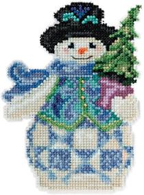 img 1 attached to Jim Shore Evergreen Snowman Counted
