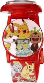 img 2 attached to Pokémon Boys' Stainless Steel Analog-Quartz Watch with Plastic Strap, Multi-color, Size 23 (Model: POK4186AZ)