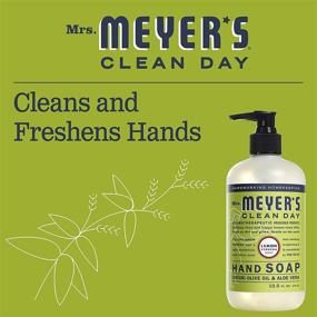 img 2 attached to 🍋 Жидкое мыло для рук с лимонным вербеной от Mrs. Meyers Clean Day - 12,5 жидк. унц. в упаковке 2 шт.