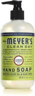 🍋 lemon verbena hand soap by mrs. meyers clean day - 12.5 fl oz, 2 pack logo