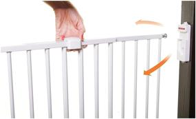 img 2 attached to 🚪 Dreambaby Broadway GRO Gate: Convenient and Stylish Child Safety Barrier in White